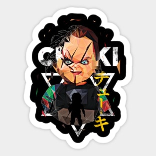 The cursed doll Sticker